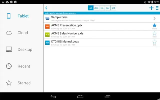 Docs To Go Office Suite android App screenshot 0